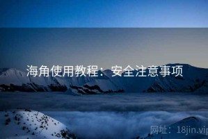 海角使用教程：安全注意事项
