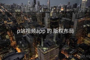 p站视频app 的 版权布局