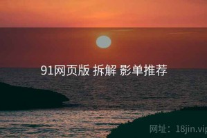 91网页版 拆解 影单推荐