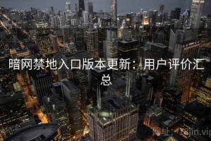 暗网禁地入口版本更新：用户评价汇总