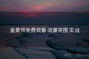 鉴黄师免费观看 流量突围 实战