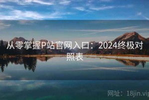 从零掌握P站官网入口：2024终极对照表