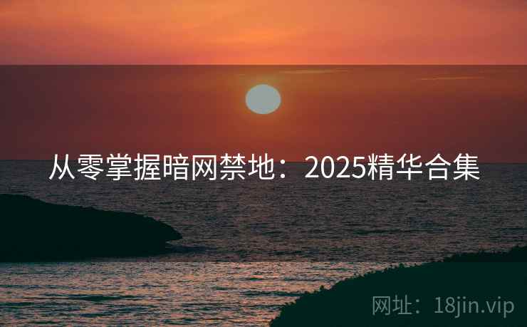 从零掌握暗网禁地：2025精华合集