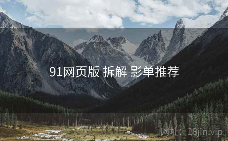 91网页版 拆解 影单推荐