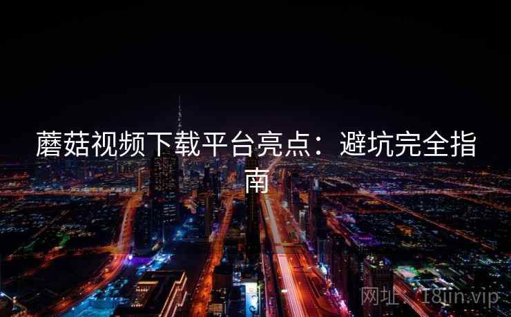 蘑菇视频下载平台亮点：避坑完全指南