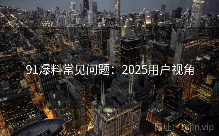 91爆料常见问题:2025用户视角 91爆料常见问题:2025用户视角