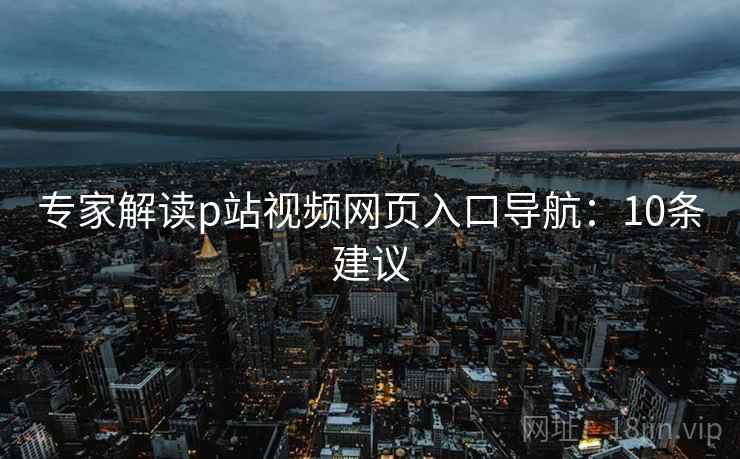 专家解读p站视频网页入口导航：10条建议