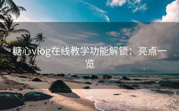 糖心vlog在线教学功能解锁：亮点一览
